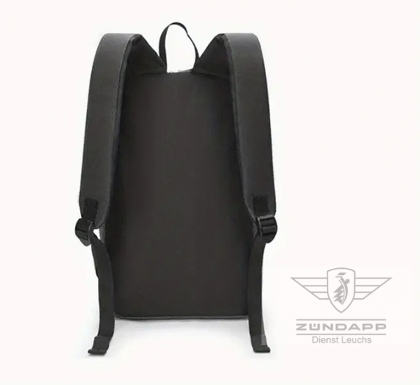 Zündapp Rucksack mit vielen Staufächern, Schwarz mit Emblem und Schrift